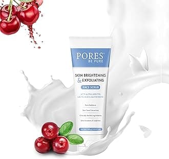 Skin Brightening Face Scrub For Women & Men - 100 GM | Gentle Exfoliating Scrub for Face With Glutathione & Glycolic Acid | Blackhead & Dead Skin Remover Exfoliator for Glowing Skin