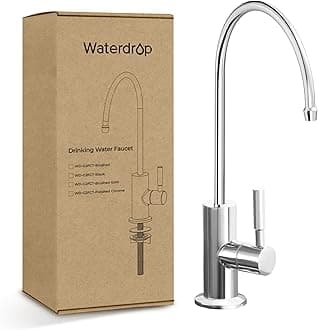 Waterdrop Filtered Water Faucet, Drinking Water Faucet, Reverse Osmosis Faucet, RO Faucet, RO Water Faucet, Water Filter Faucet for Kitchen Sink, Stainless Steel, Lead-Free, Polished Chrome