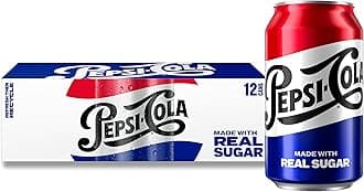 Real Sugar Soda, 12 Fl oz Cans, (12 Pack), Cola, Soda Pop (Packaging May Vary)