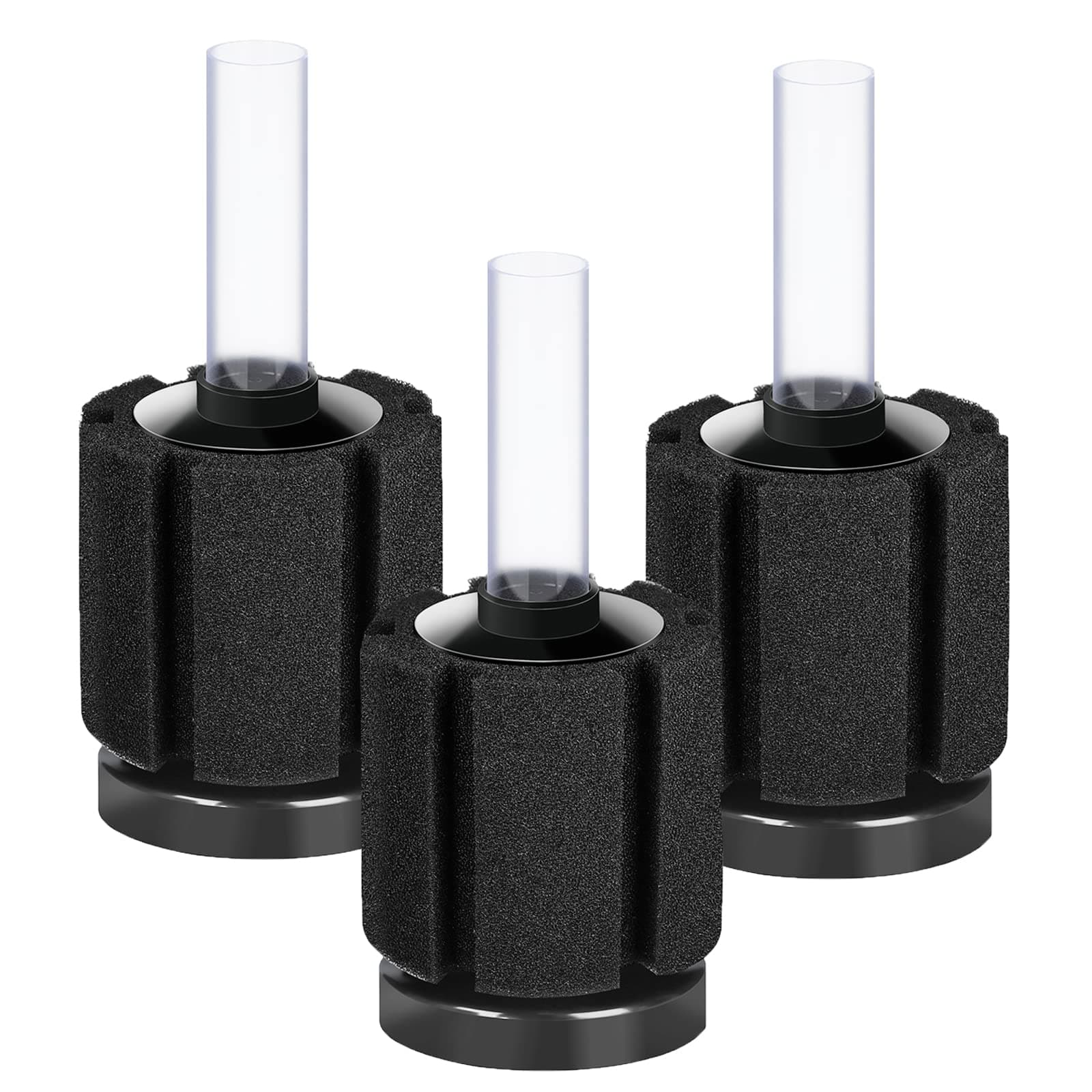 3 Pack Aquarium Bio Sponge Filter Breeding Fry Betta Shrimp Nano Fish Tank (Small up to 10Gal)