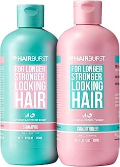 Shampoo and Conditioner Set — SLS Free Hair Growth and Thickening Treatment for Women - Coconut and Avocado Scented - Suitable for All Types, Promotes Strong and Healthy Hair