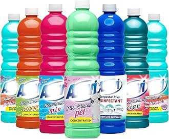 Floor Cleaner 7-in-1 Spanish Cleaning Bundle, Concentrated Pet Disinfectant for Home, Office, Bathroom, Toilet & Kitchen, Removes Dirt & Germs, 1L Multi-Surface Cleaner
