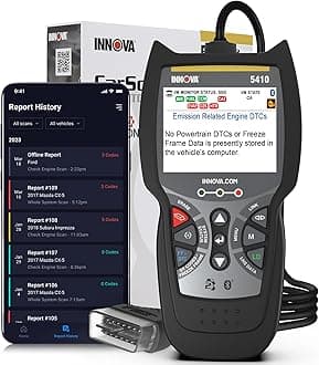5410 Pro Code Reader Tool - OBD2 Car Diagnostic Scanner - Network Scan & Battery Initialization
