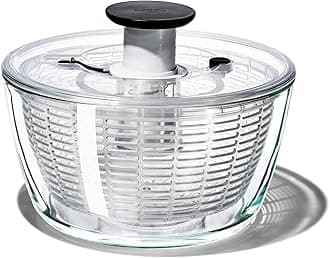 Good Grip Glass Salad Spinner,Clear,Large/6.22 Quart,11262700