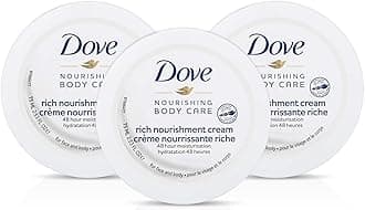 DoveNourishing Body Care Face, Hand and Body Rich Nourishment Cream for Extra Dry Skin with 48 Hour Moisturization, 2.53 FL OZ (Pack of 3)