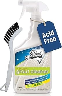 Black Diamond Stoneworks Ultimate Grout Cleaner for Tile Floors Blasts Away Years of Dirt and Grime Making Cleaning Easy. Heavy Duty Spray Cleaning Solution. Safe for Colored Grout and Natural Stone