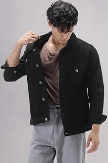 Men's Regular Fit Washed Full Sleeve Denim Jacket