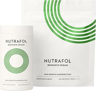 Women's Hair Growth Supplements, for Women 18-44 Years Old, Clinically Tested for Visibly Thicker, Stronger Hair, 100% Vegan Ingredients, Dermatologist Recommended - 2 Month Supply