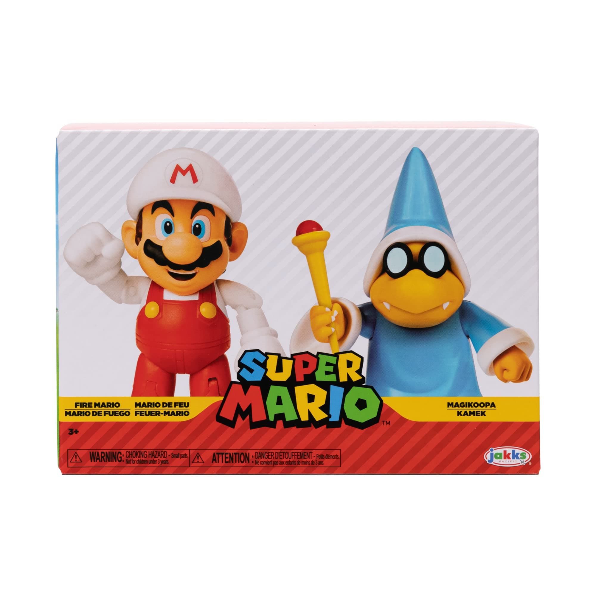 Nintendo 410634 Action Figures, Fire Mario Vs Magikoopa