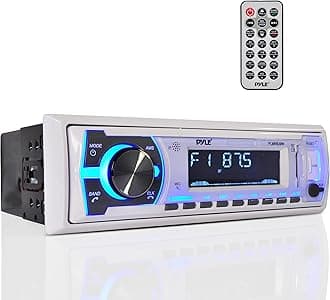 Pyle PLMRB29B Wireless Bluetooth Radio Receiver White
