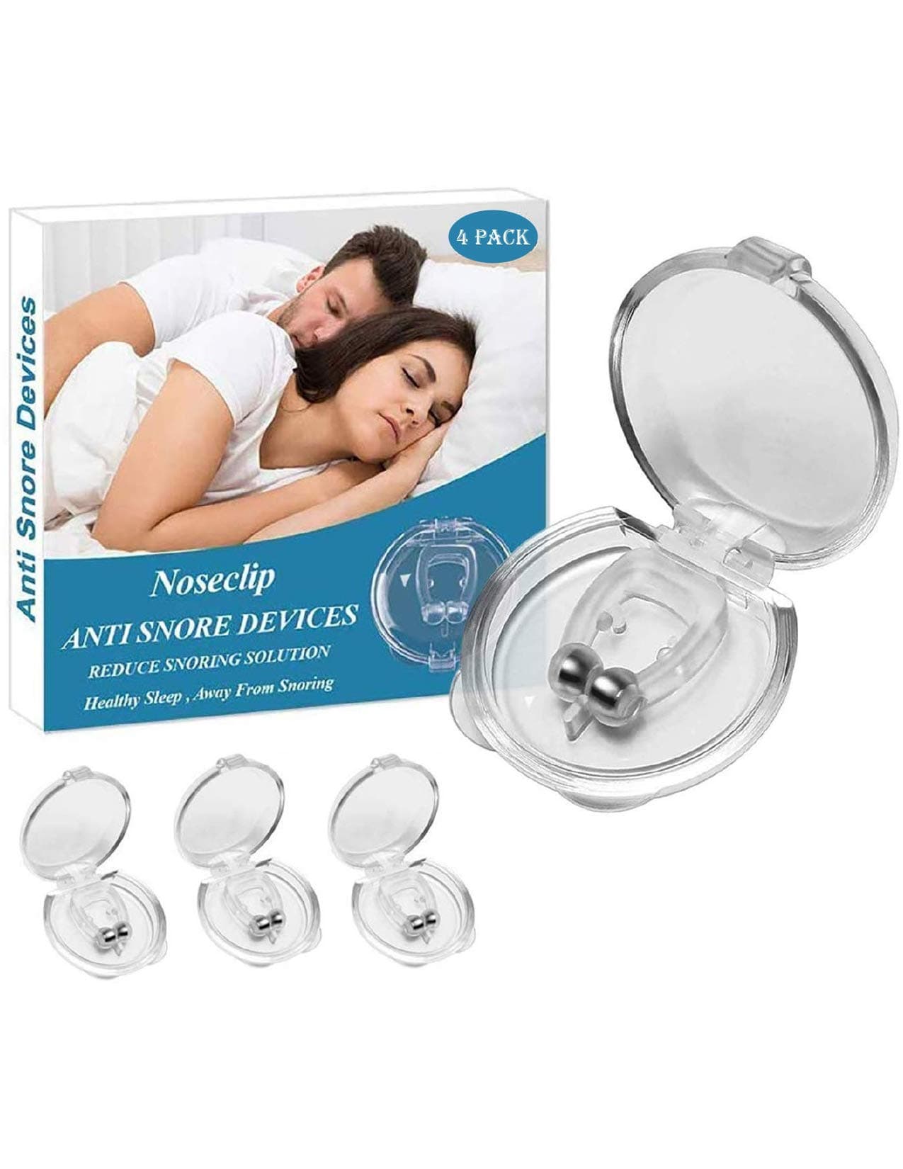 Anti Snoring Devices, 4 Pack Snoring Device, Sleeping Aid, Silent Snore Stop Device, Stop Snoring Nose, Anti Snoring Nose Vents, Clipple Snore Device, Snore Away, Snoring Solution, Anti Snore