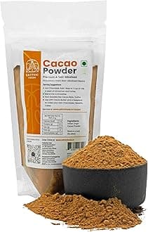 Artisanal Cacao Powder (100 g) Produced from Non-Alkalized Cacao beans | Unsweetened | Sourced from Kerala | High in Antioxidants | Use in Baking, Smoothies, Truffles