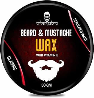 Urbangabru Beard, Mustache Wax for Men (50 GM) – Strong Hold Mooch Styling Wax, Balm, Cream to Shape and Nourish Your Beard