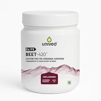 Elite Beet-420 | Beetroot Extract standardized to 6.5% Dietary Nitrate, 420mg Nitrate Per Serving | Endurance Superfood for Athletes | Vegan, Caffeine-Free, Pre-Workout | 20 Servings