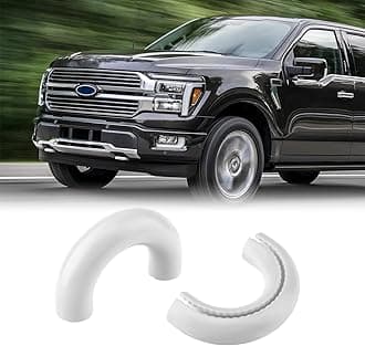 Tow Hooks Covers for Ford F150 2004-2025 Bronco Base/Big Bend/Outer Banks 2021-2025 Compatible with Toyota Tundra Accessories 2017-2021 (White)