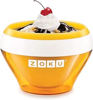 ZK120-OR Ice Cream Maker, Stainless_Steel, Orange,350ml