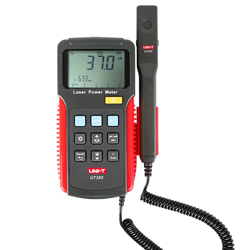 UNI-T Uni-trend Laser Multimeter UT385 LCD Screen Laser Power Meter Analyzer Data Logger Precision Laser Sensor with Split Spring