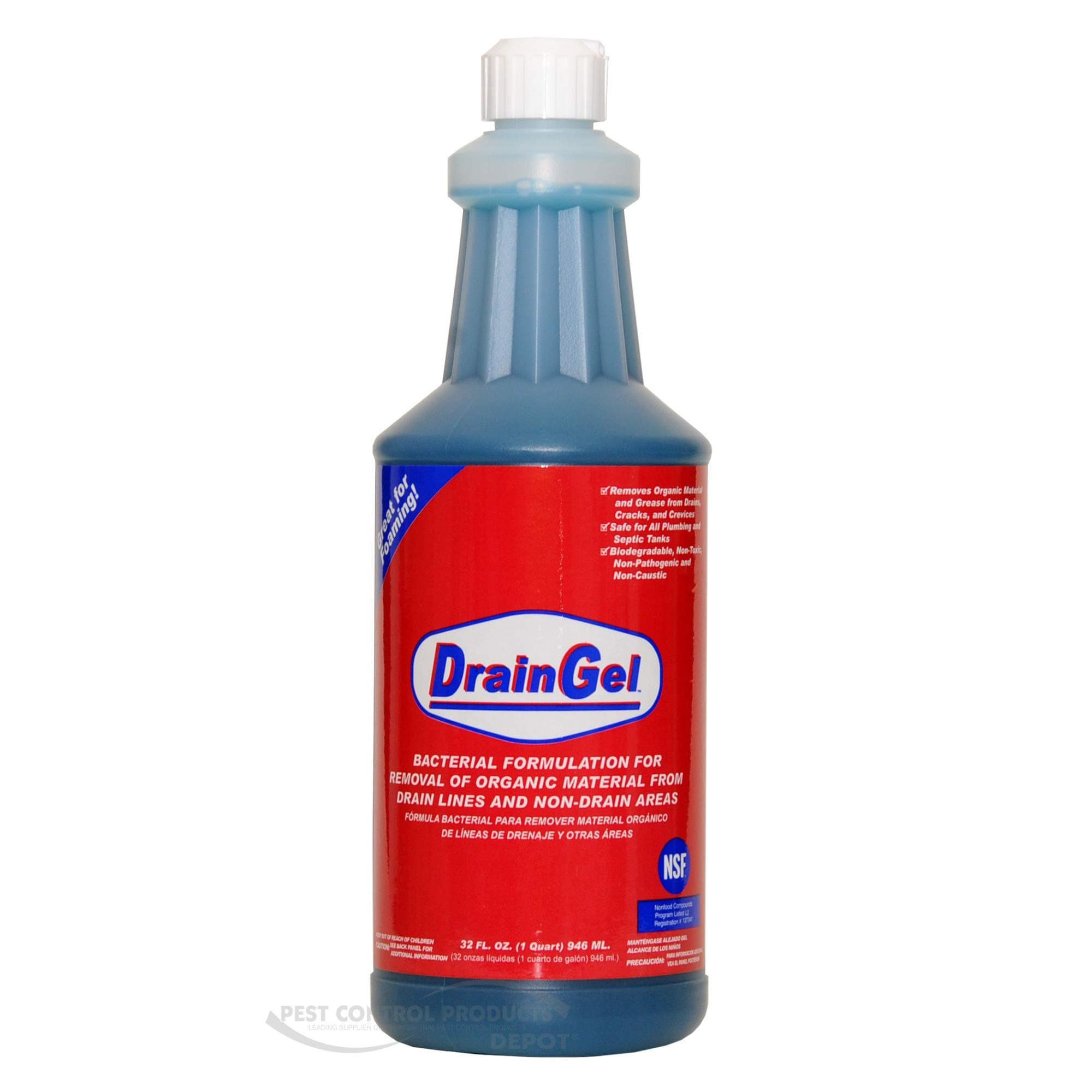 DrainGel™, Non-Toxic Drain Cleaner With Bacillus Microbial Blend