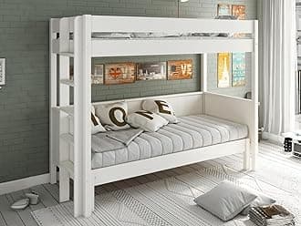 Noomi Arvid Pull Out Bunk Bed - White