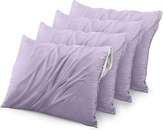 Utopia Bedding 4 Pack Waterproof Pillow Protectors with Zipper Queen Size (Lavender), Bed Bug and Dust Mite Proof Pillow case Covers, Moisture Wicking Pillow Encasements 20 x 28 Inches