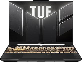ASUS TUF Gaming F16 (2024) Gaming Laptop, 16” FHD+ 144Hz IPS-Level 16:10 Display, Intel® Core™ 5 210H, NVIDIA® GeForce RTX™ 4050, 16GB DDR5, 512GB PCIe Gen4 SSD, Wi-Fi 6, Win11 Home, FX607VU-SS53