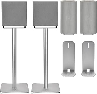 Speaker Stands Pair for Sony HT-A9M2 Home Theater Surround Sound System Audio Metal Support Floor Bracket