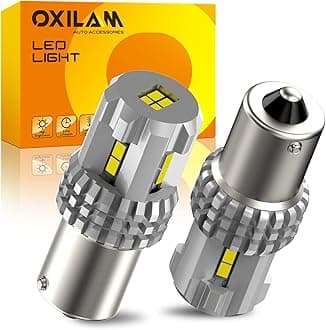 Upgraded 1156 LED Bulbs Reverse Light, 6000K White 600% Brightness 3000 Lumens, BA15S 7506 1003 1141 P21W LED Bulb Used for Backup Tail Brake Turn Signal Blinker Lights, 2PCS