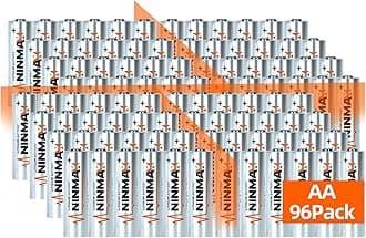 NINMAX® Lithium AA Batteries 96 Bulk Pack, 3500mAh 1.5V Longest Lasting Double A Battery【Non-Rechargeable】