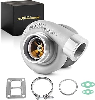 maXpeedingrods Universal Street Performance GT45 for 4.0L-6.0L Engine Turbo Charger 1.05 A/R 98mm T4 4 Bolt V-Band 600-800HP Huge Boost Oil Cooling(Billet Compressor Wheel)