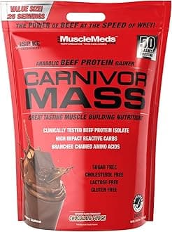 Musclemeds Carnivor Mass Chocolate Fudge, 10.4 Lbs.