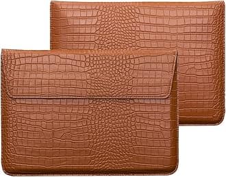 Laptop Sleeve with Stand, PU Leather Flap Style Case Bag for MacBook Neo 13 A3404 Air 13.6 inch M5 A3449 M4 A3240 M3 A3113 M2 A2681 2026-2022 Air 13 2018-2021 Pro 13 A2338 2016-2022, Brown