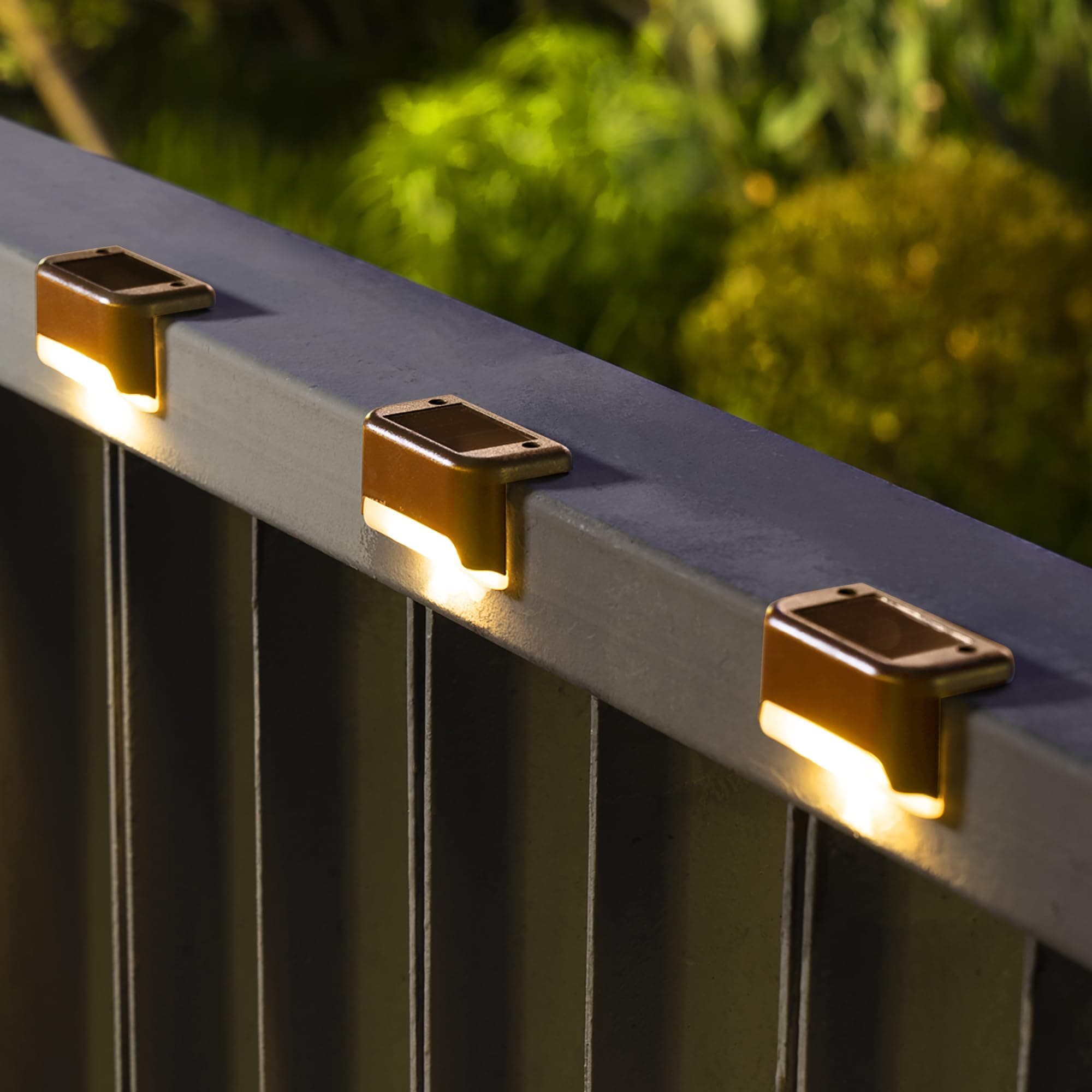 SOLPEX Solar Deck Lights Outdoor 16 Pack, Solar Step Lights Waterproof Led Solar Lights for Outdoor Stairs, Step, Fence, Yard, Patio, and Pathway