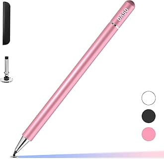 Pen for Samsung Tablet, Disc Tip Pencil & Magnetic Cap Stylus Compatible with iPad pro/iPad 6/7/8th/iPhone, Samsung Galaxy Tab A7/S7, Chromebook, Nintendo Switch (Pink)