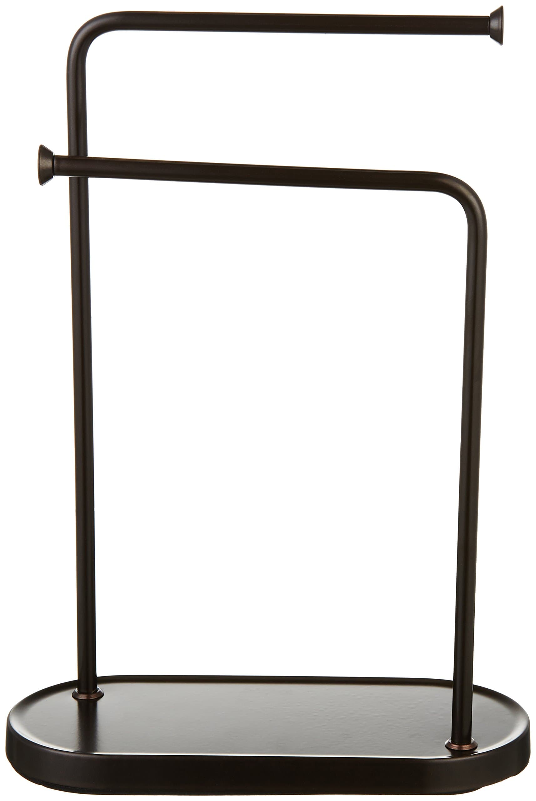 Amazon Basics Double-L Hand Towel and Accessories Stand - Bronze