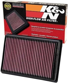 K&N BM-1010 Motorcycle Air Filter, BLACK