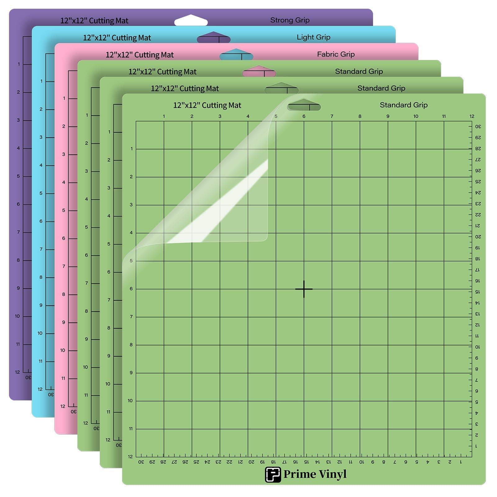 Cutting Mats - Prime Vinyl 6 Pack Cutting mat Set, Permanent Vinyl Cutting mats for Explore One/Air/Air 2/Maker, 12x12 inch for All Cutting Machines