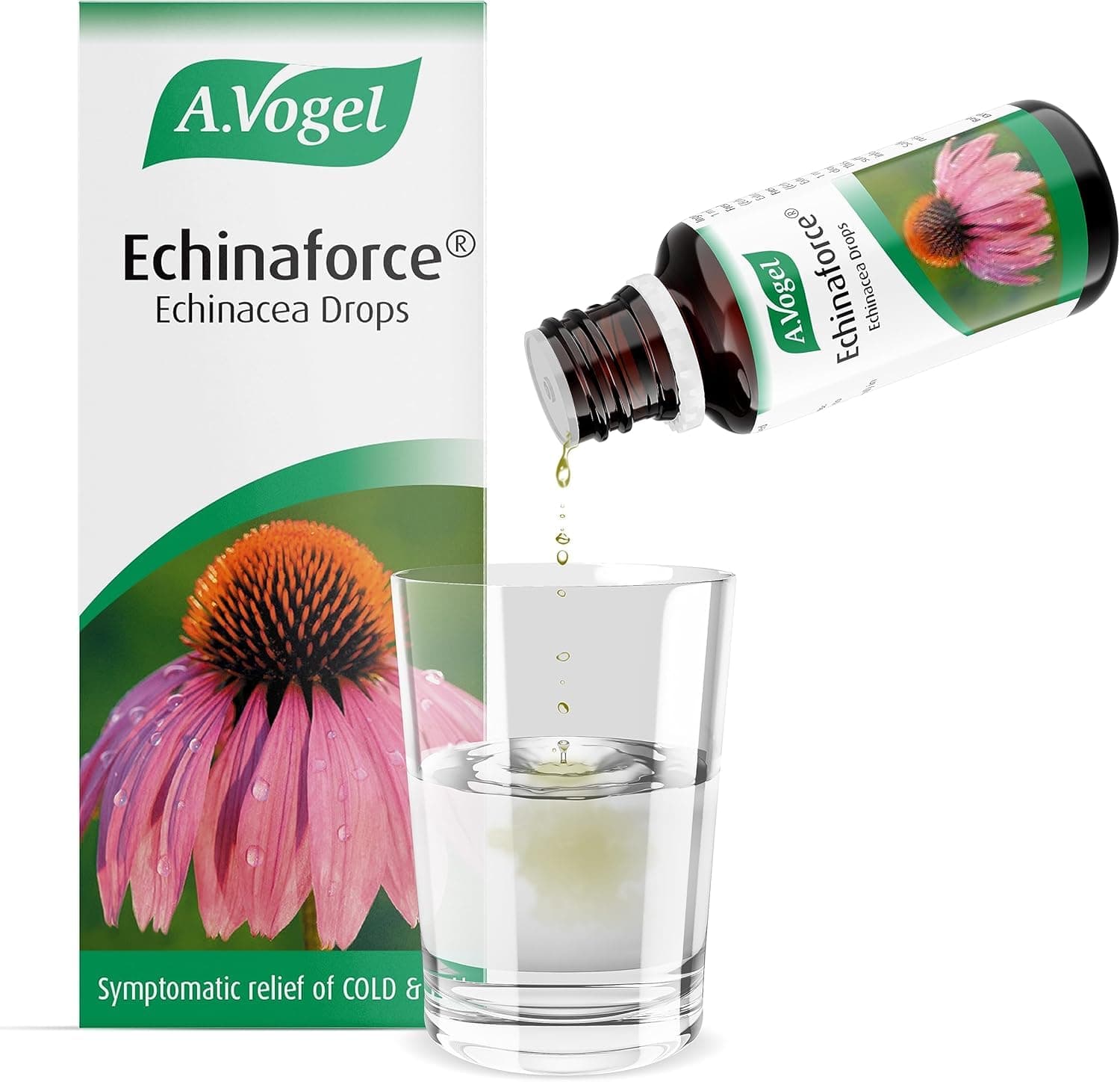 A.Vogel Echinaforce Echinacea Drops | Relieves Cold & Flu Symptoms by Supporting The Immune System | 50ml