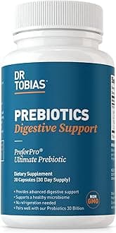 Prebiotics, Supports Digestion & Gut Health, Feed Good Probiotic Bacteria, Boost Gut Immune Function, Vegan & Non-GMO Gut Health Supplements for Men and Women, 30 Capsules, 30 Servings
