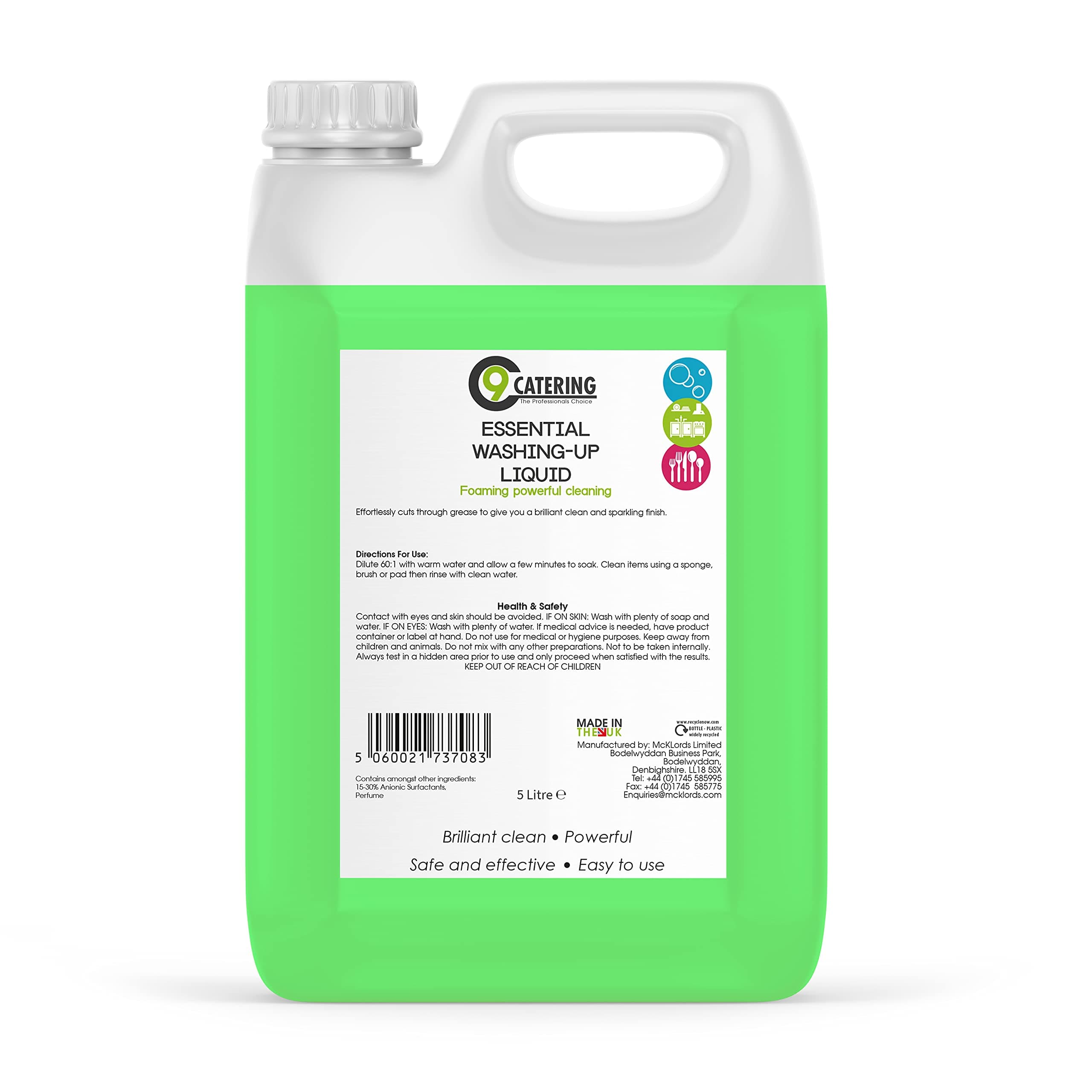 Essential Concentrated Washing Up Liquid - 5 Litre