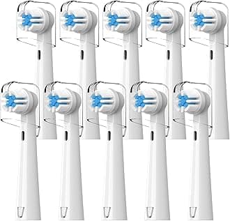 Replacement Brush Heads Compatible with Brusheez Kids Electric Toothbrush, White, 10 Count