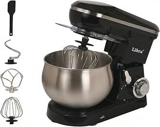 Digital Stand Mixer with Inbuilt Presets | Multifunctional 1300 Watts Dough Kneader | 5.5 Lit SS Bowl | 4 Safety Features | Metal Gears & Planetary Rotation, Black