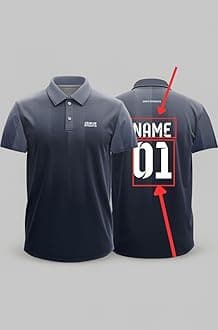 Dika Sports Custom Sports Cricket Jersey Customise t-Shirt for Men Personalised Name | 2 Year to 5XL