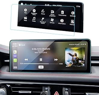 LANTU Car G70 Screen Protector for 2024 2025 2023 2022 Genesis G70 (2.0T/2.5T/3.3T) Accessories Navigation Touchscreen Protector Film Tempered Glass HD Clear 10.25’’