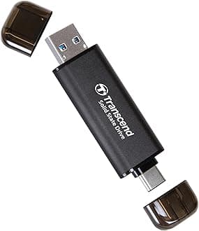 ESD310 512GB External SSD, Up to 1,050MB/s, Dual USB Flash Drive for iPhone/iPad/Mac/Windows, Android/Tablet/PC, USB 3.2 Gen 2 Thumb Drive Photo Stick, 2-in-1 Type C &Type A Memory Stick