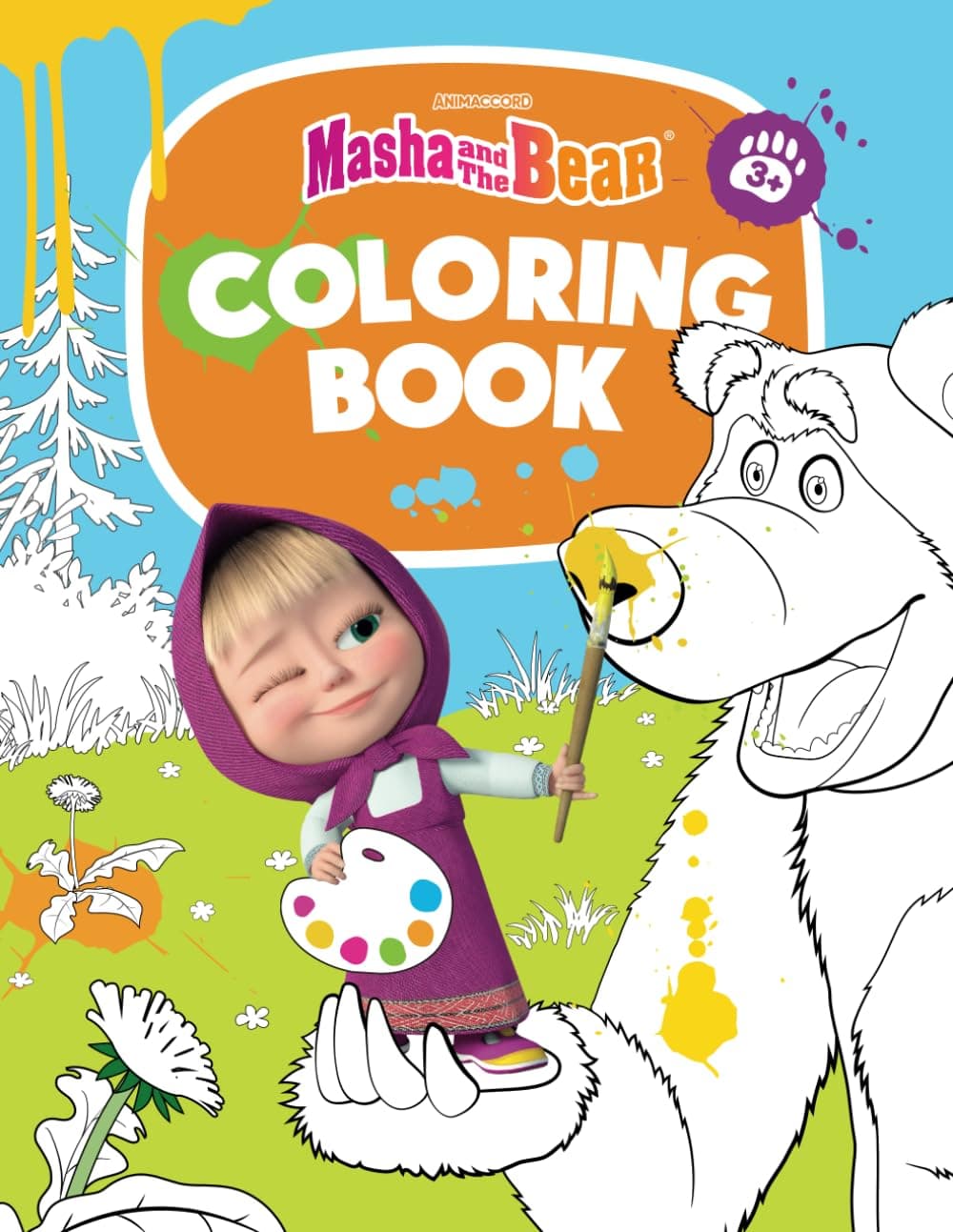 Masha and the Bear. Coloring book