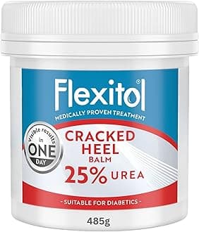Cracked Heel Balm, Visible Results in 1 Day, For Extremely Dry Feet & Cracked Heels, Removes Hard Skin, 25% Urea, Medically Proven Foot Cream, Suitable for Diabetics, 1 x 485g