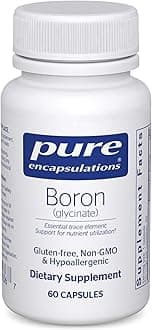 Pure Encapsulations Boron (Glycinate) | Supplement for Hormone Balance, Bone Strength and Health, Connective Tissue, and Nutrient Metabolism* | 60 Capsules