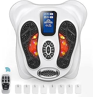 Creliver EMS & TENS Foot Nerve Muscle Massager, Electric Foot Stimulator Improves Circulation, Feet Legs Circulation Machine Relieves Body Pains, Neuropathy (FSA or HSA Eligible)