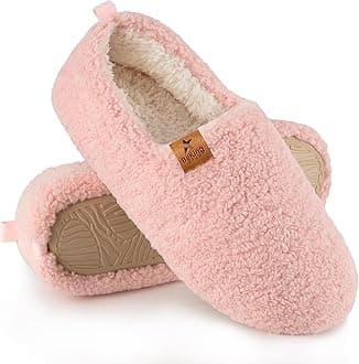 Women Cozy Faux Curly Fur House Memory foam Slippers Ladies Fuzzy Closed Back Indoor Bedroom Shoes