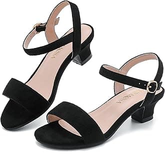 Girls Sandals Low Heels Girls Dress Shoes in Wedding Party Summer Open Toe Ankle Strap for Little Big Kids Toddler